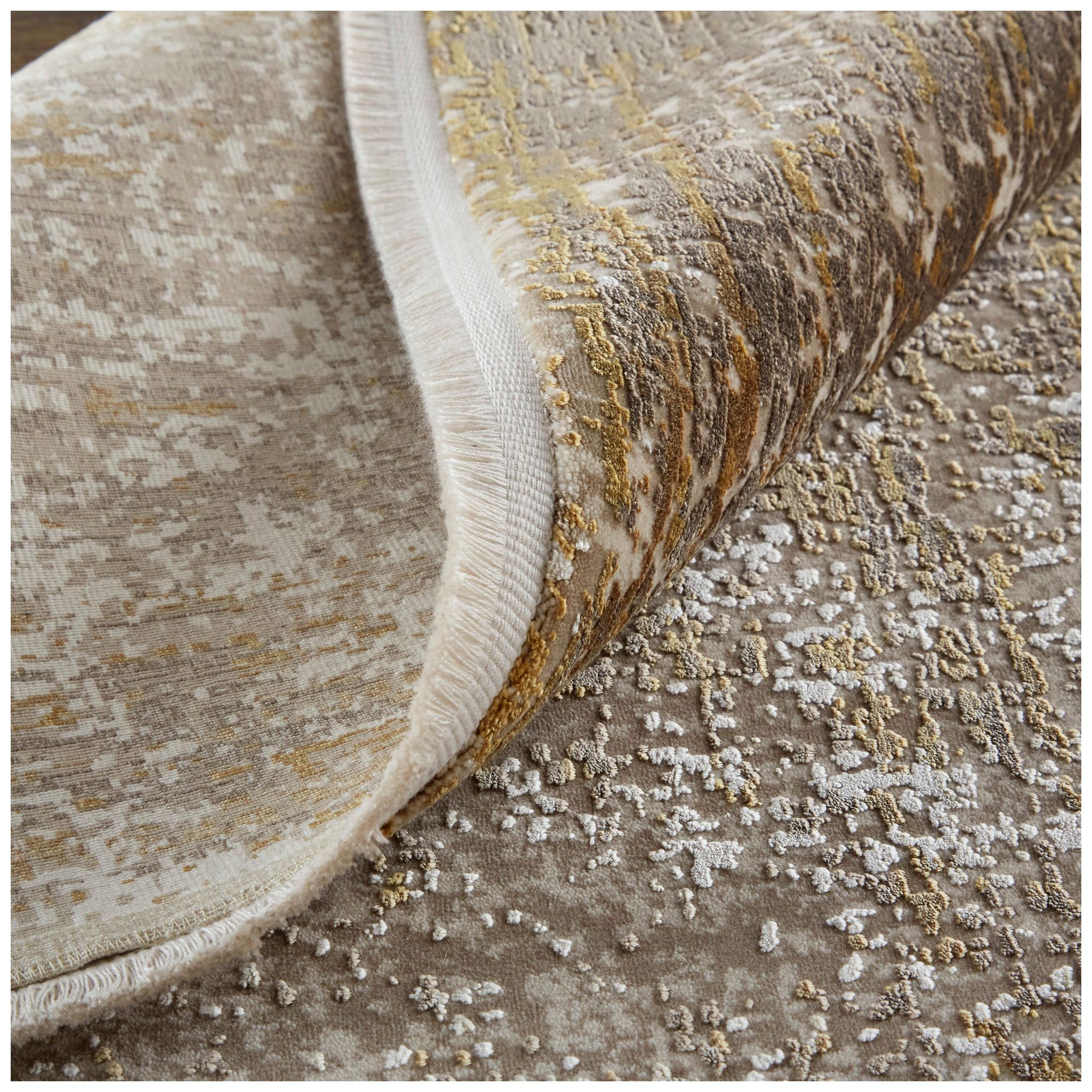 Image 7 Cadiz Abstract Indoor Taupe Area Rug 39FWF 7'-9" x 11' more views