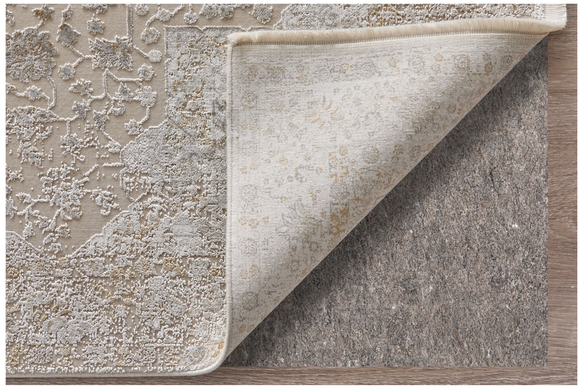 Image 6 Cadiz Medallion Indoor Ivory Area Rug 39T0F 6'-6" x 9'-6" more views