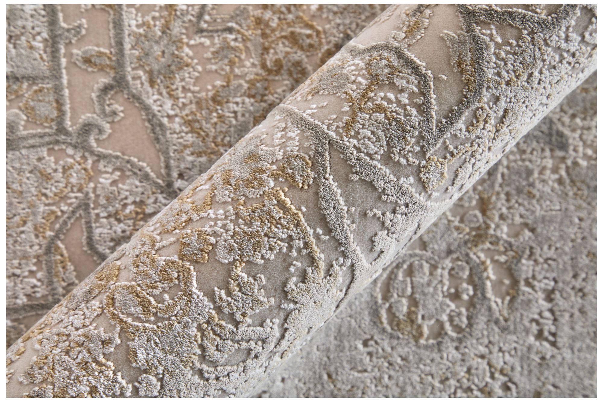 Image 7 Cadiz Medallion Indoor Ivory Area Rug 39T0F 6'-6" x 9'-6" more views