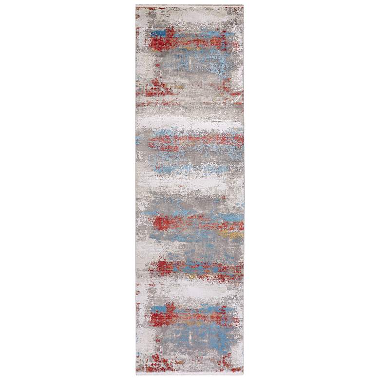 Image 1 Cadiz Modern Abstract Soft Indoor Gray Area Rug 3902F