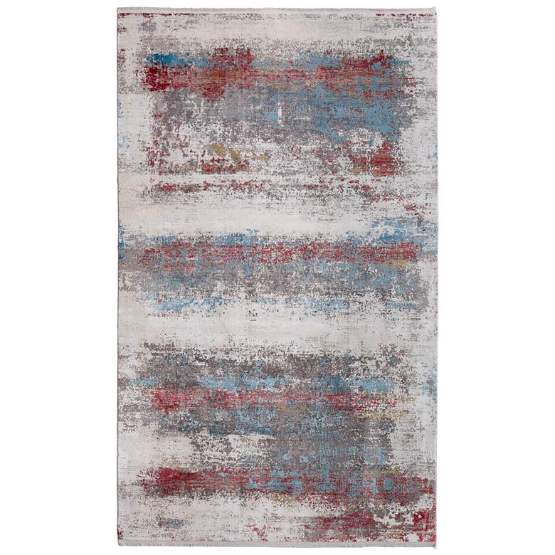 Image 1 Cadiz Modern Abstract Soft Indoor Gray Area Rug 3902F