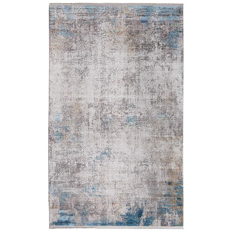 Image 1 Cadiz Modern Abstract Soft Indoor Ivory Area Rug 3889F
