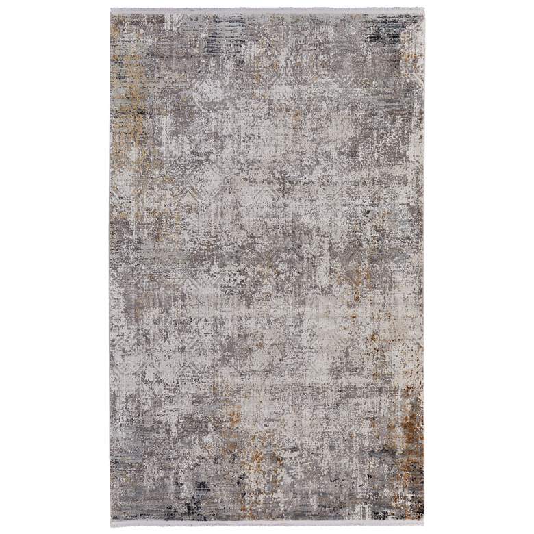 Image 1 Cadiz Modern Abstract Soft Indoor Ivory Area Rug 3892F