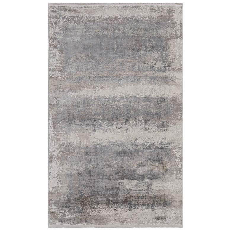Image 1 Cadiz Modern Abstract Soft Indoor Taupe Area Rug 3888F