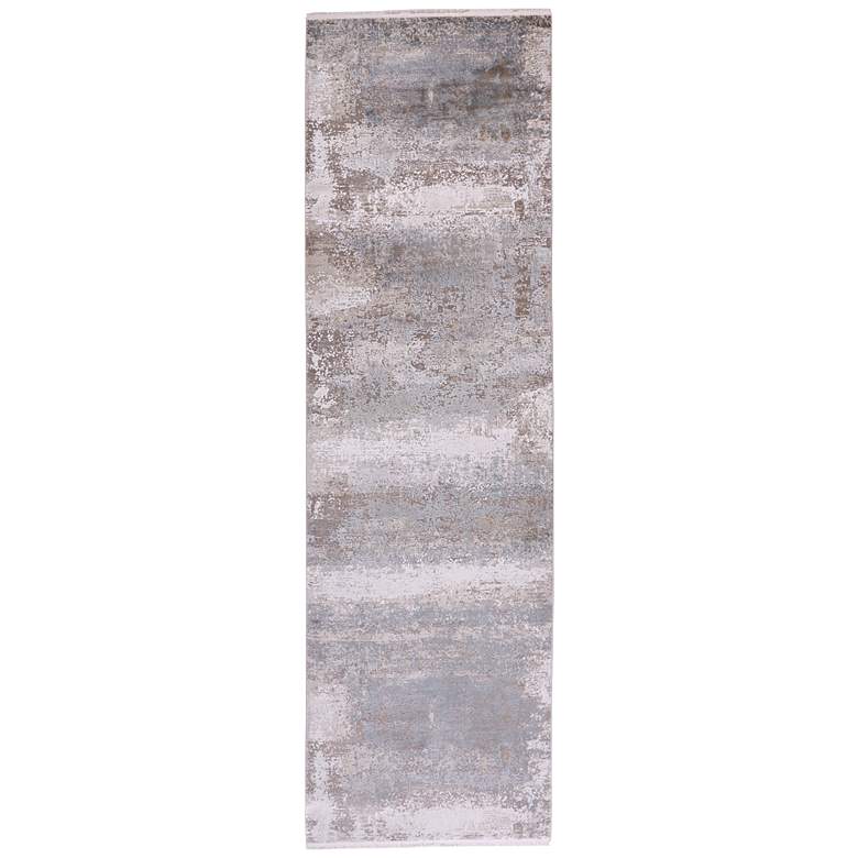 Image 1 Cadiz Modern Abstract Soft Indoor Taupe Area Rug 3888F