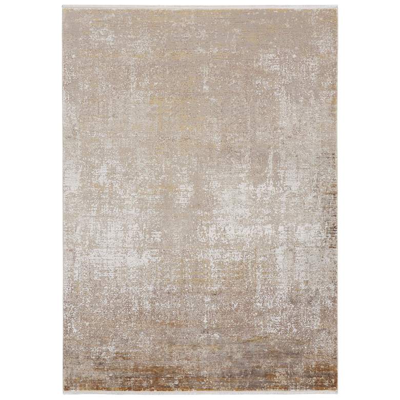Image 1 Cadiz Modern Abstract Soft Indoor Taupe Area Rug 39FWF