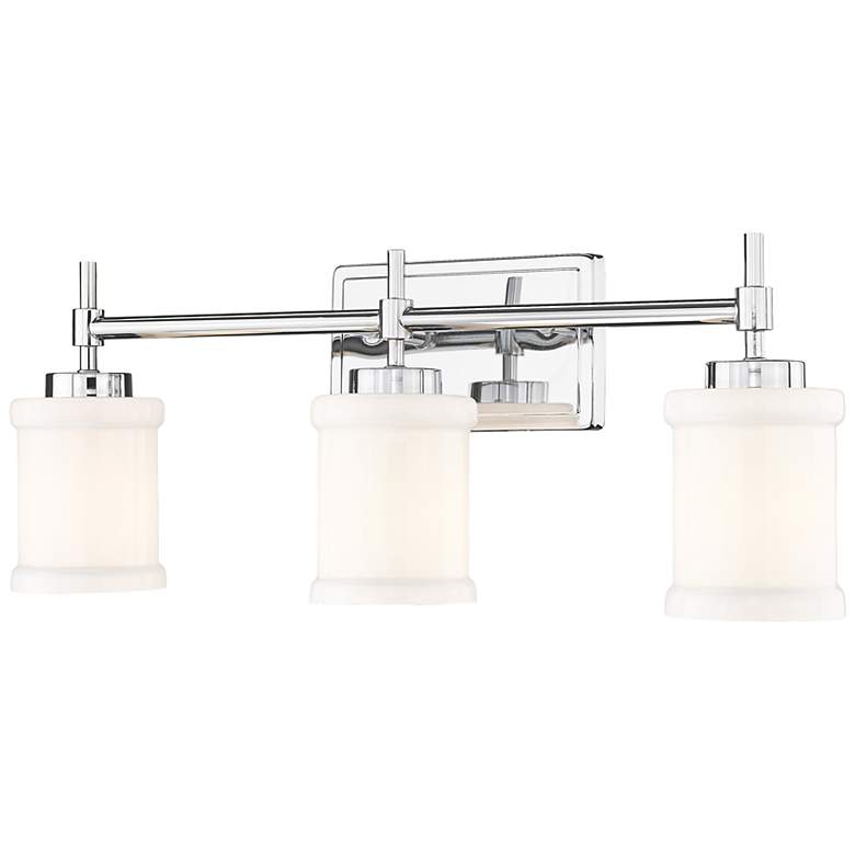 Image 1 Cadoc 23 1/2" Wide Chrome 3-Light Bath Light