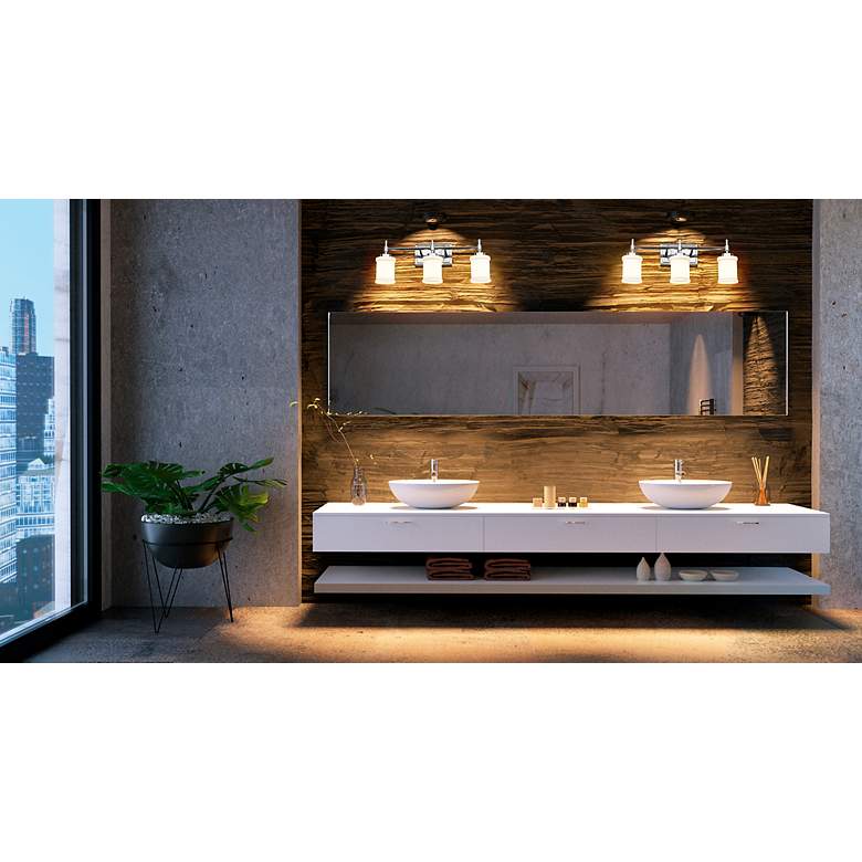 Image 3 Cadoc 23 1/2" Wide Chrome 3-Light Bath Light more views