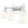 6_Cadoc 23 1/2" Wide Chrome 3-Light Bath Light more views