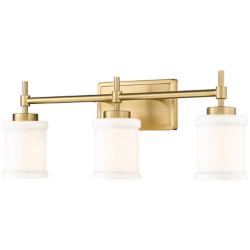 Cadoc 23 1/2" Wide Modern Gold 3-Light Vanity Bath Light