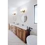 3_Cadoc 23 1/2" Wide Modern Gold 3-Light Vanity Bath Light more views