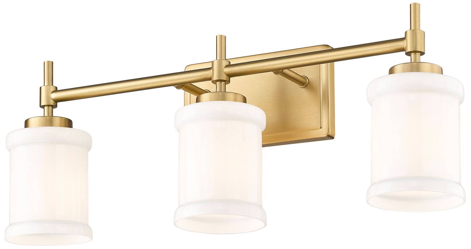 Image 4 Cadoc 23 1/2" Wide Modern Gold 3-Light Vanity Bath Light more views