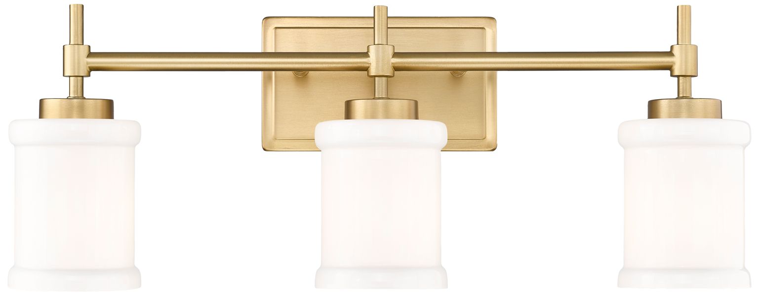 Image 5 Cadoc 23 1/2" Wide Modern Gold 3-Light Vanity Bath Light more views