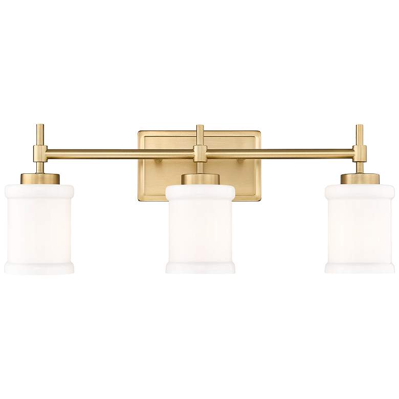 Image 5 Cadoc 23 1/2" Wide Modern Gold 3-Light Vanity Bath Light more views