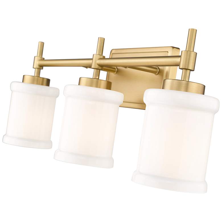 Image 6 Cadoc 23 1/2" Wide Modern Gold 3-Light Vanity Bath Light more views