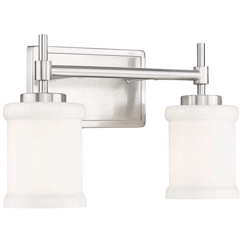 Image 1 Cadoc by Z-Lite Brushed Nickel 15 inch 2 Light Vanity