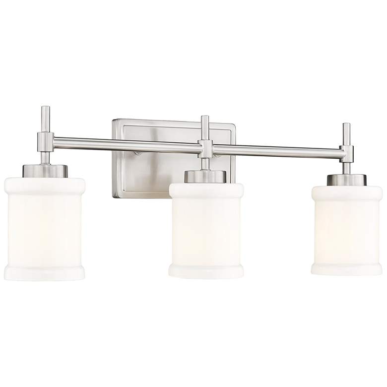 Image 1 Cadoc by Z-Lite Brushed Nickel 23.5 inch 3 Light Vanity