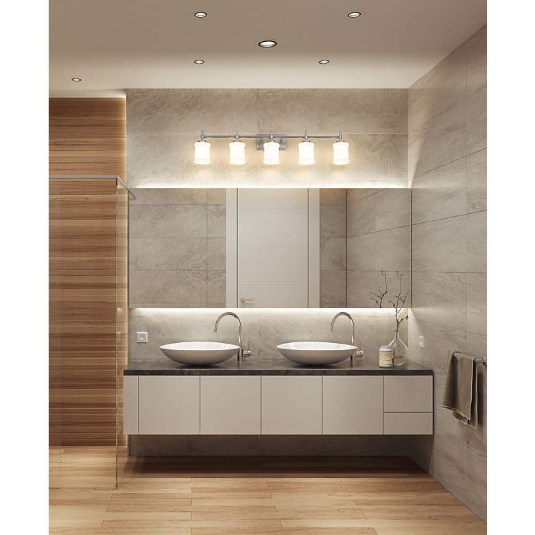 Image 2 Cadoc by Z-Lite Brushed Nickel 40.5 inch 5 Light Vanity more views