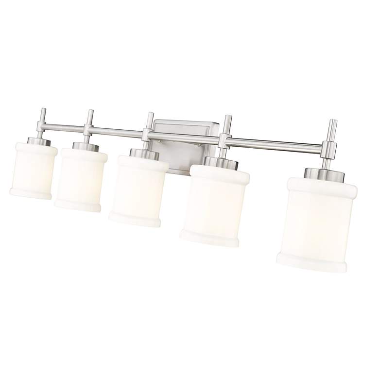 Image 6 Cadoc by Z-Lite Brushed Nickel 40.5 inch 5 Light Vanity more views