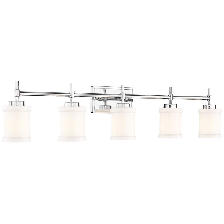Image 1 Cadoc by Z-Lite Chrome 40.5 inch 5 Light Vanity