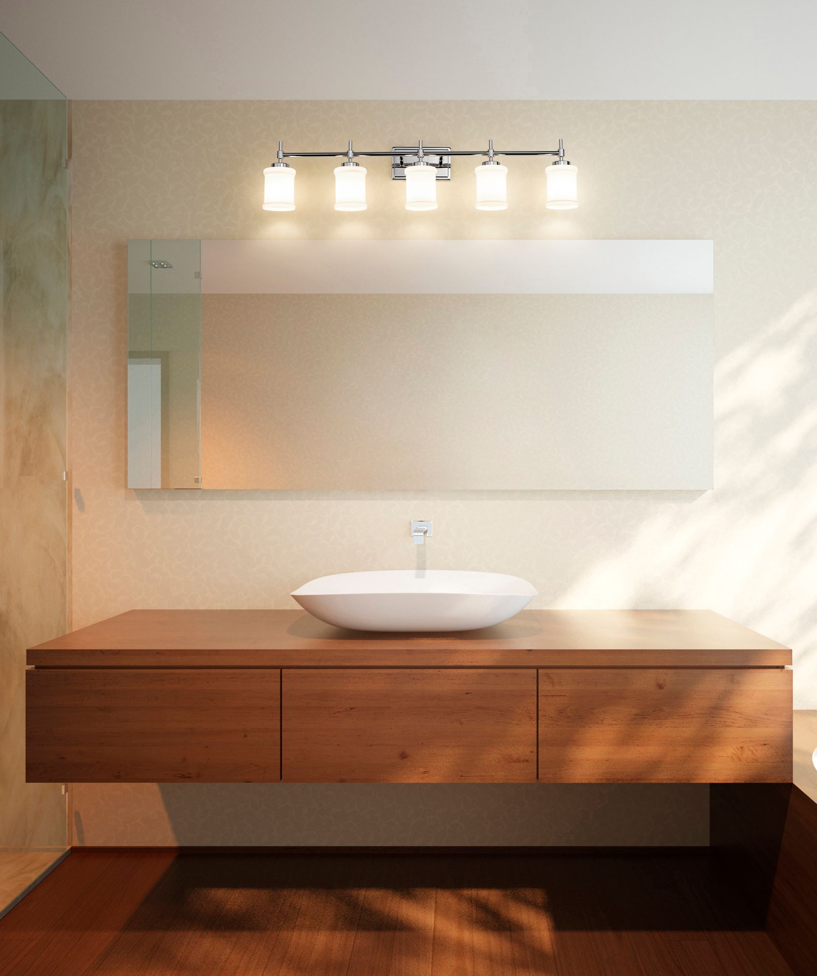 Image 2 Cadoc by Z-Lite Chrome 40.5 inch 5 Light Vanity more views