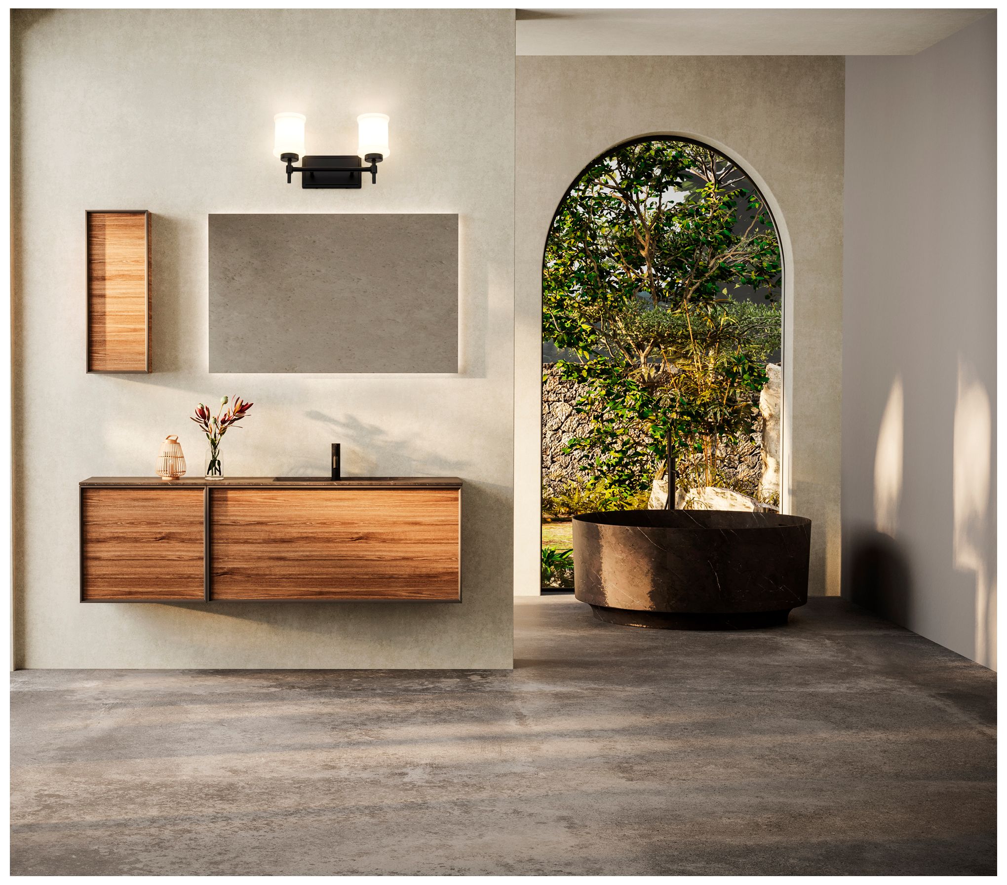 Image 2 Cadoc by Z-Lite Matte Black 15 inch 2 Light Vanity more views