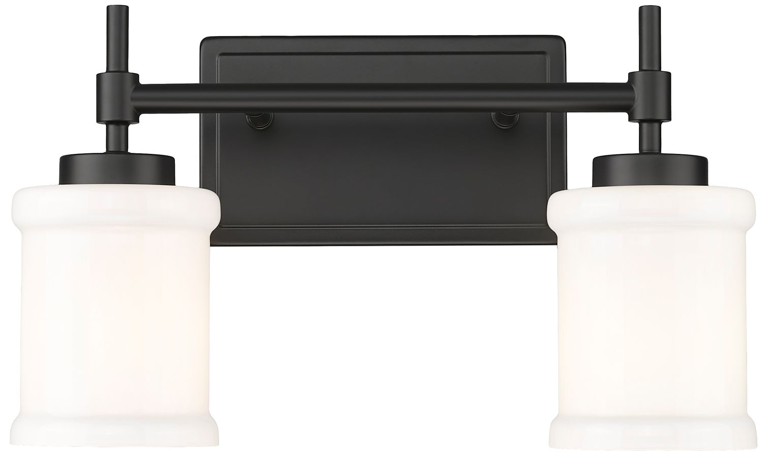 Image 5 Cadoc by Z-Lite Matte Black 15 inch 2 Light Vanity more views