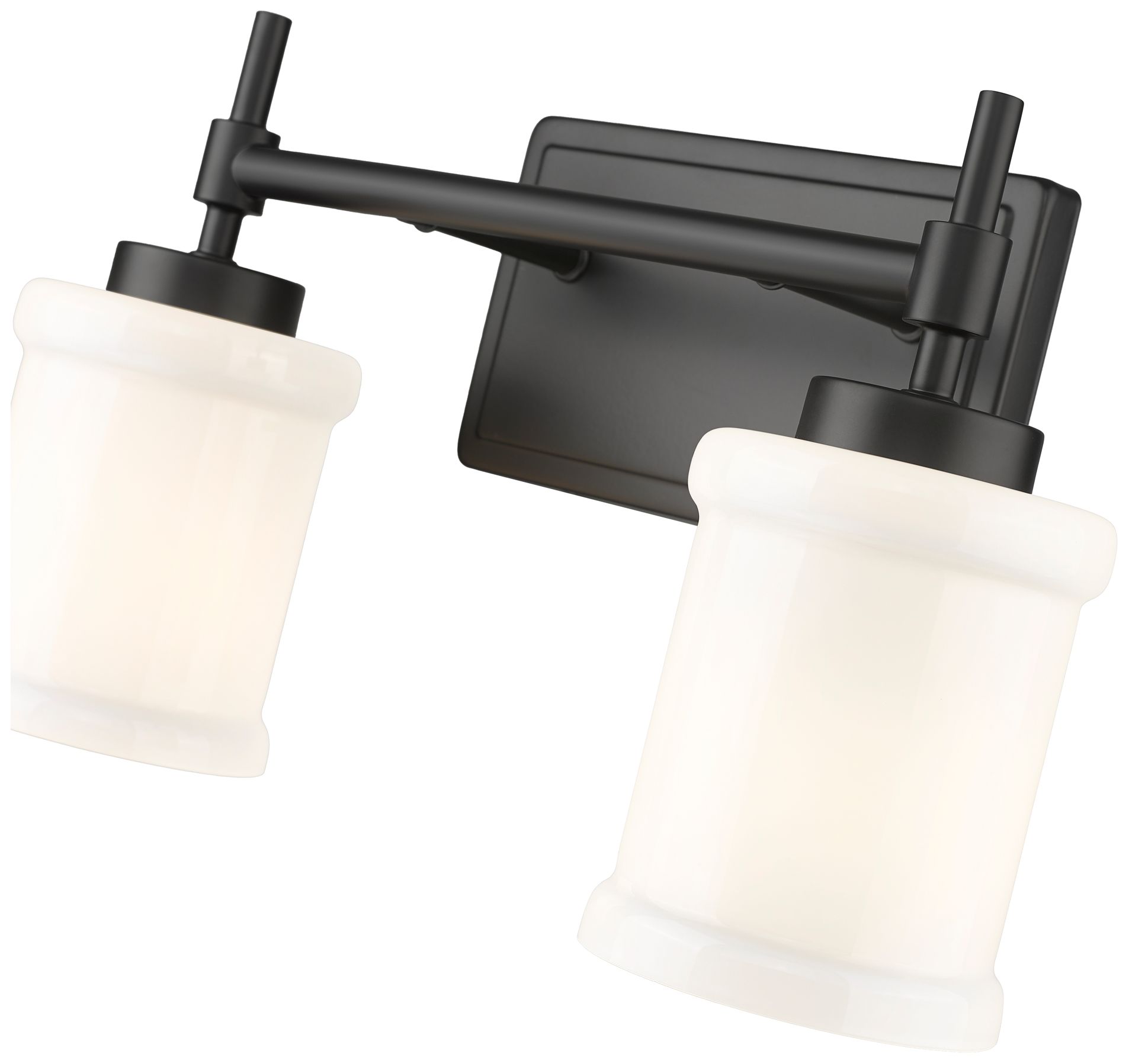 Image 6 Cadoc by Z-Lite Matte Black 15 inch 2 Light Vanity more views