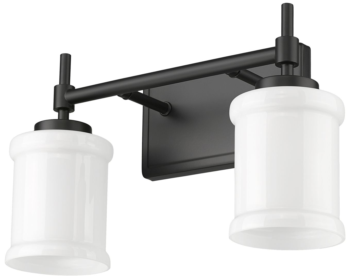 Image 7 Cadoc by Z-Lite Matte Black 15 inch 2 Light Vanity more views