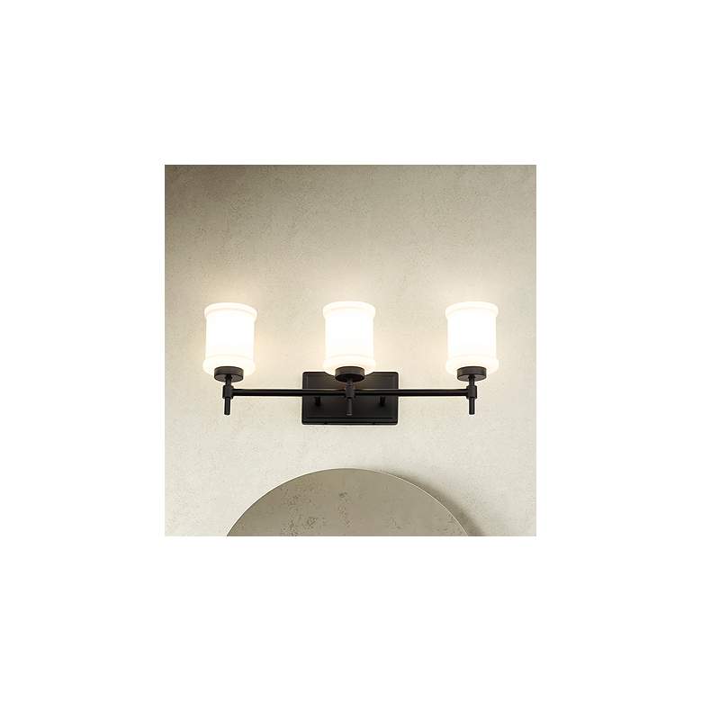 Image 1 Cadoc by Z-Lite Matte Black 23.5 inch 3 Light Vanity