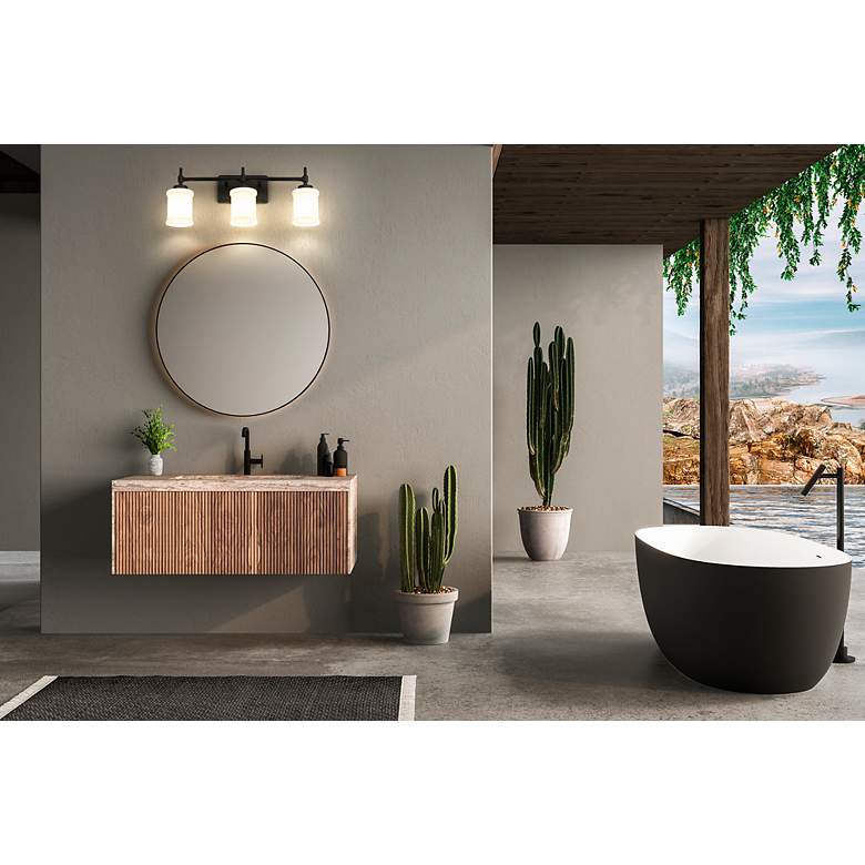 Image 3 Cadoc by Z-Lite Matte Black 23.5 inch 3 Light Vanity more views