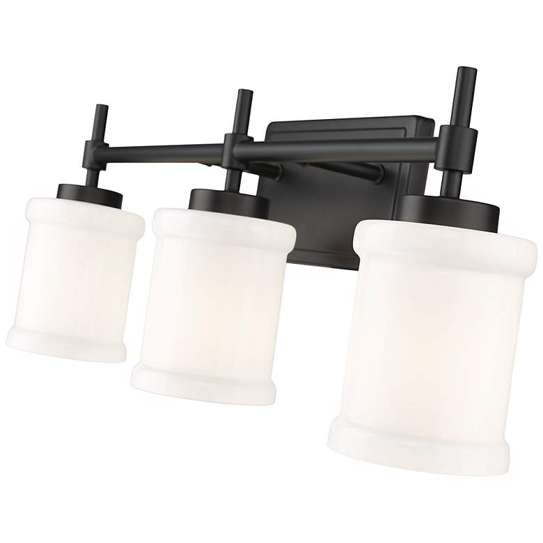 Image 7 Cadoc by Z-Lite Matte Black 23.5 inch 3 Light Vanity more views