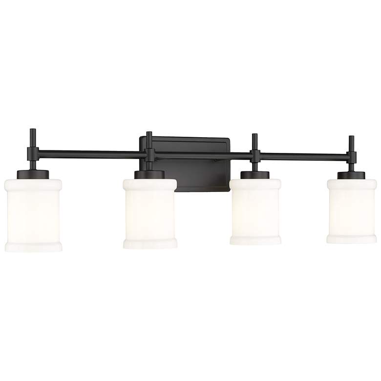 Image 1 Cadoc by Z-Lite Matte Black 31.5 inch 4 Light Vanity