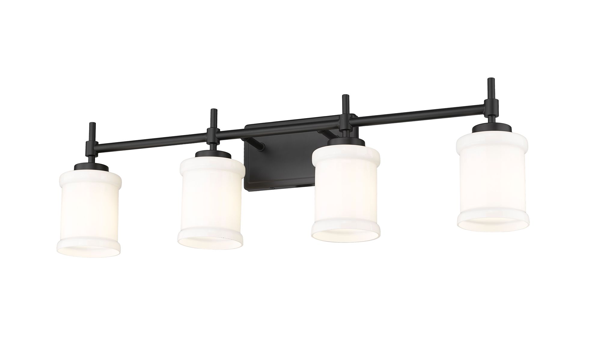 Image 4 Cadoc by Z-Lite Matte Black 31.5 inch 4 Light Vanity more views