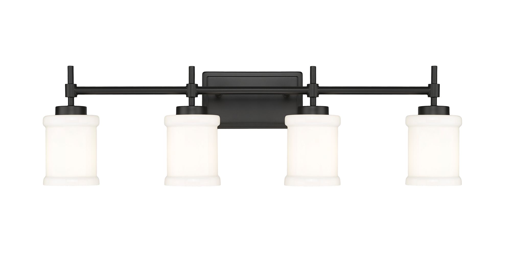 Image 5 Cadoc by Z-Lite Matte Black 31.5 inch 4 Light Vanity more views