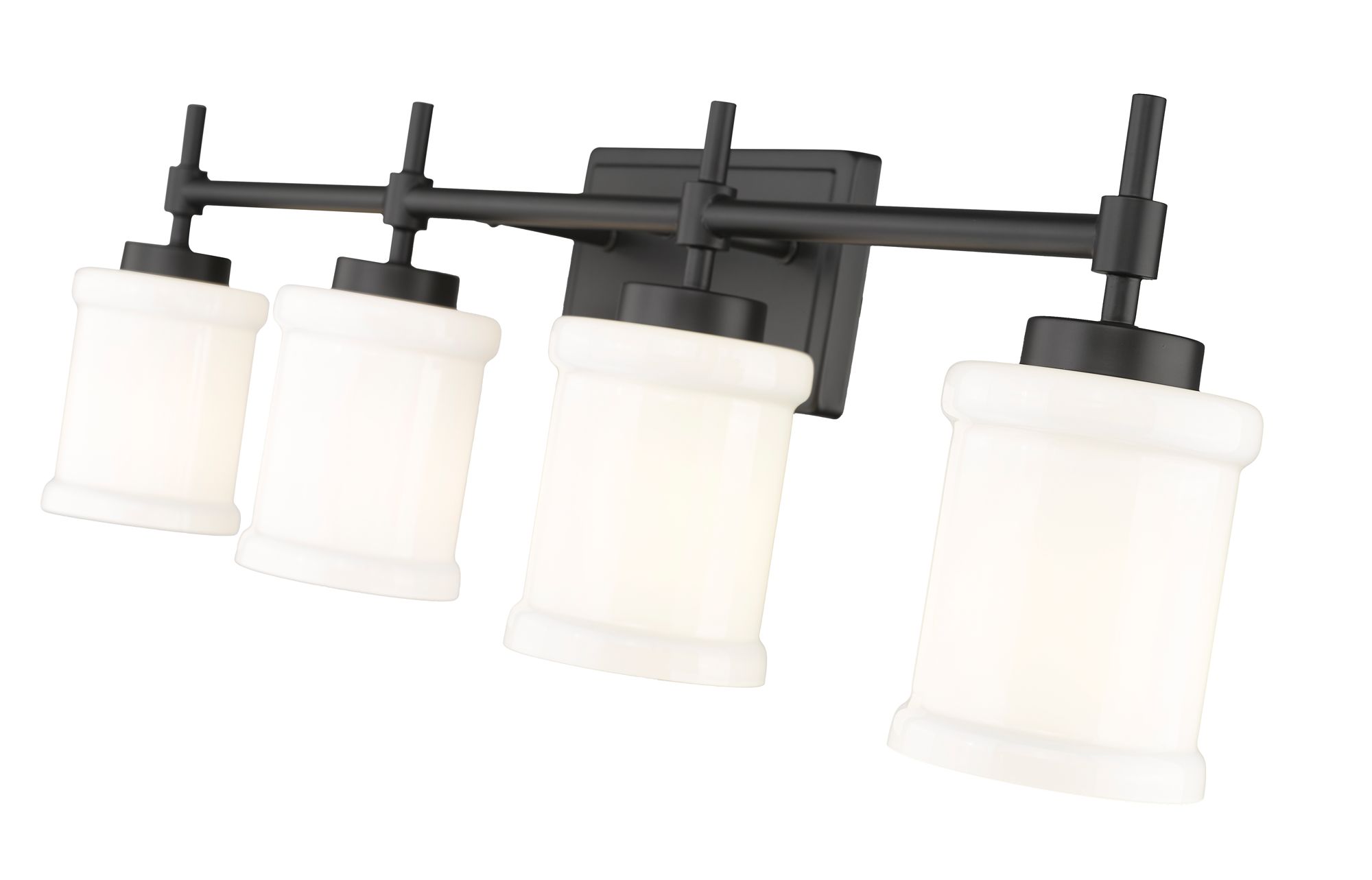 Image 6 Cadoc by Z-Lite Matte Black 31.5 inch 4 Light Vanity more views