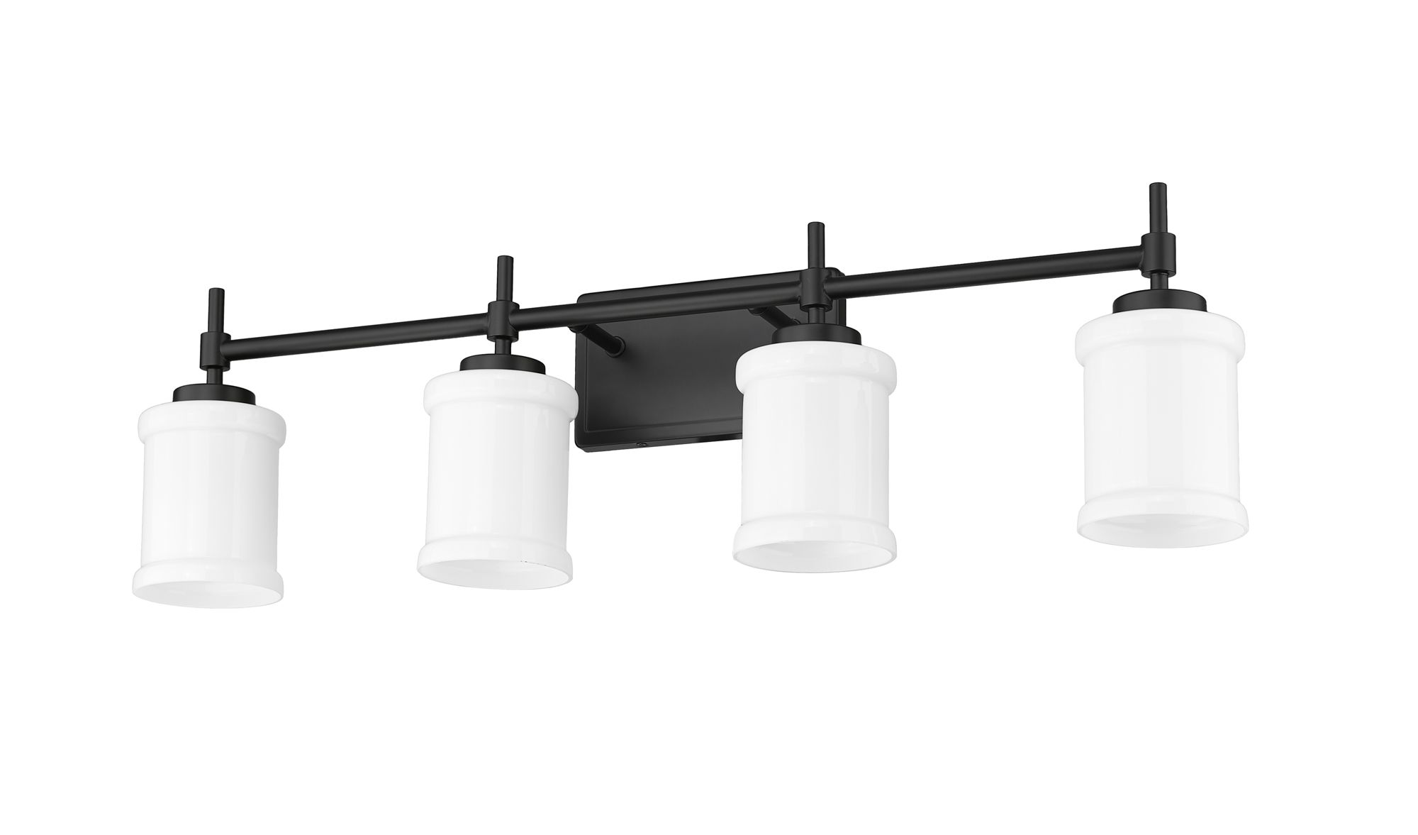 Image 7 Cadoc by Z-Lite Matte Black 31.5 inch 4 Light Vanity more views
