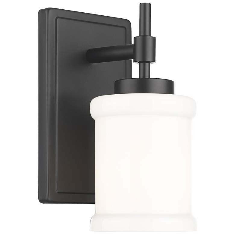 Image 1 Cadoc by Z-Lite Matte Black 4.5 inch 1 Light Wall Sconce