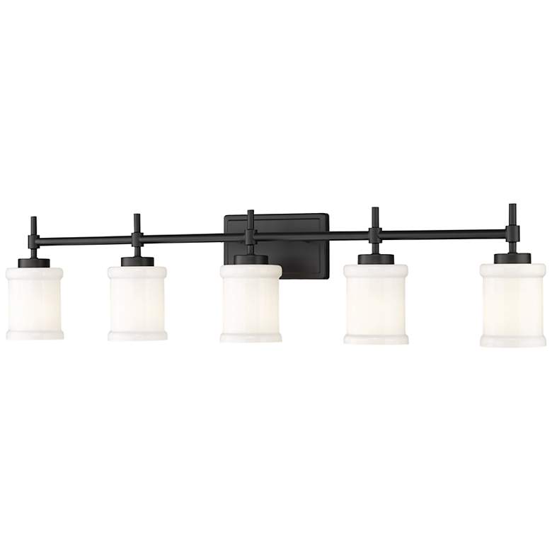 Image 2 Cadoc by Z-Lite Matte Black 40.5 inch 5 Light Vanity