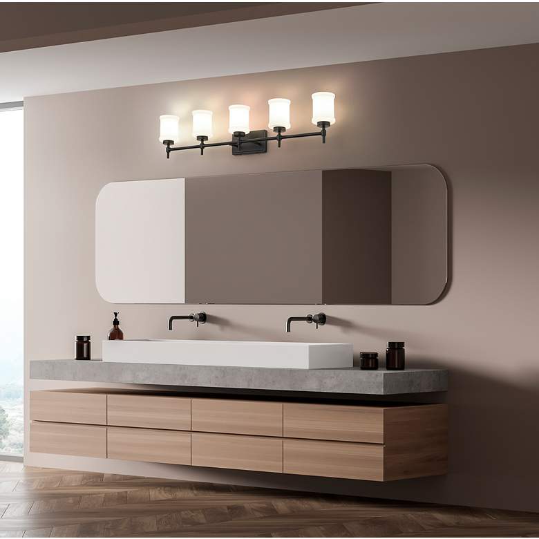 Image 4 Cadoc by Z-Lite Matte Black 40.5 inch 5 Light Vanity more views