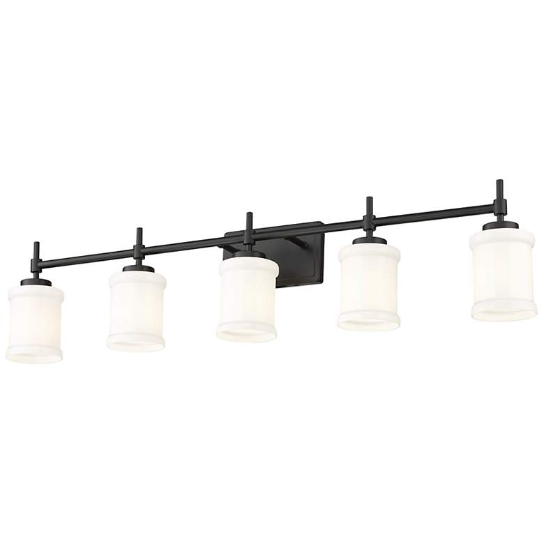 Image 5 Cadoc by Z-Lite Matte Black 40.5 inch 5 Light Vanity more views