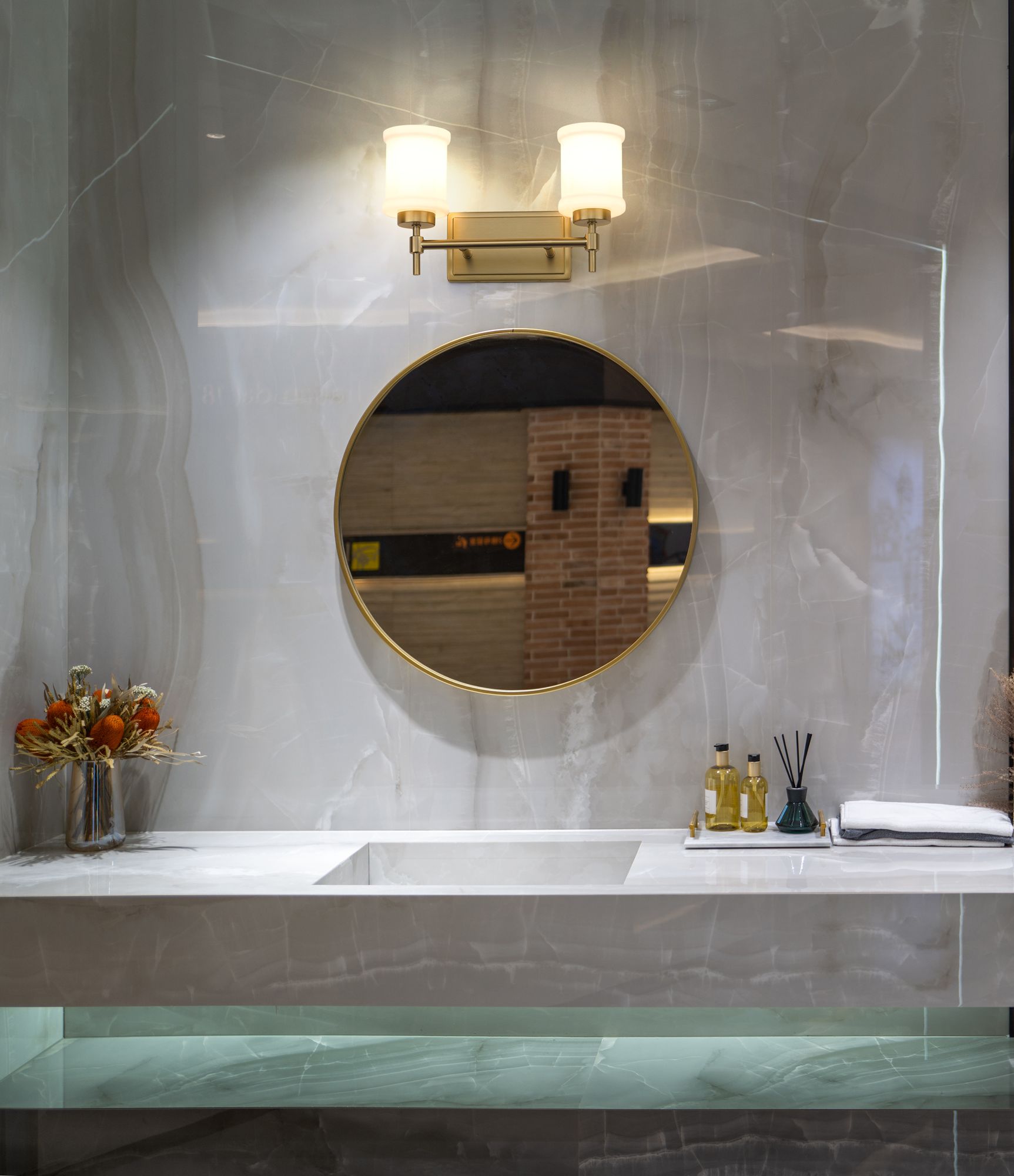 Image 3 Cadoc by Z-Lite Modern Gold 15 inch 2 Light Vanity more views