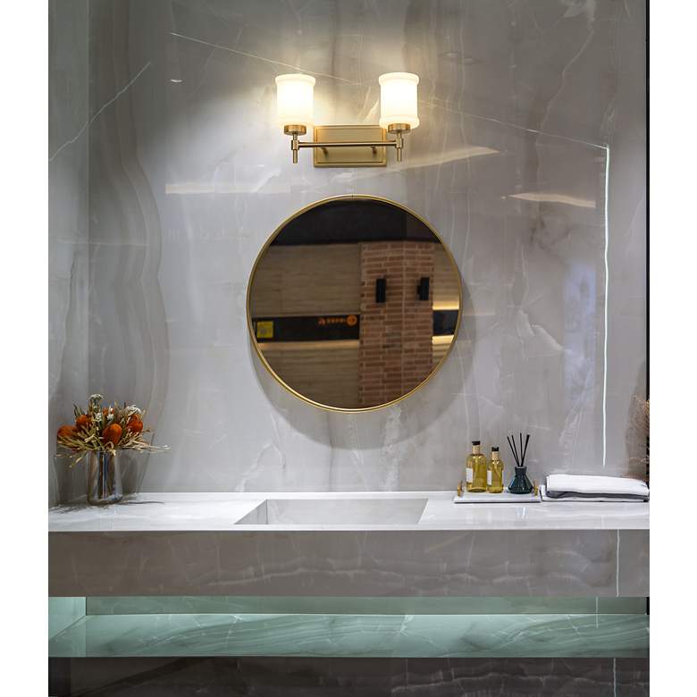 Image 3 Cadoc by Z-Lite Modern Gold 15 inch 2 Light Vanity more views
