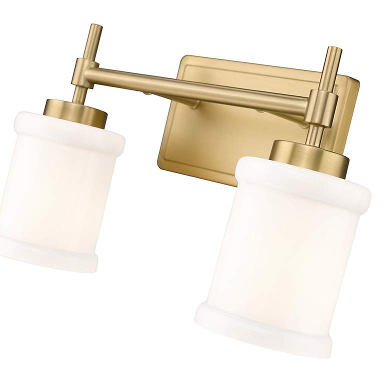 Image 7 Cadoc by Z-Lite Modern Gold 15 inch 2 Light Vanity more views