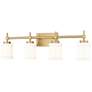 2_Cadoc by Z-Lite Modern Gold 31.5 inch 4 Light Vanity