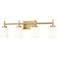 Cadoc by Z-Lite Modern Gold 31.5 inch 4 Light Vanity