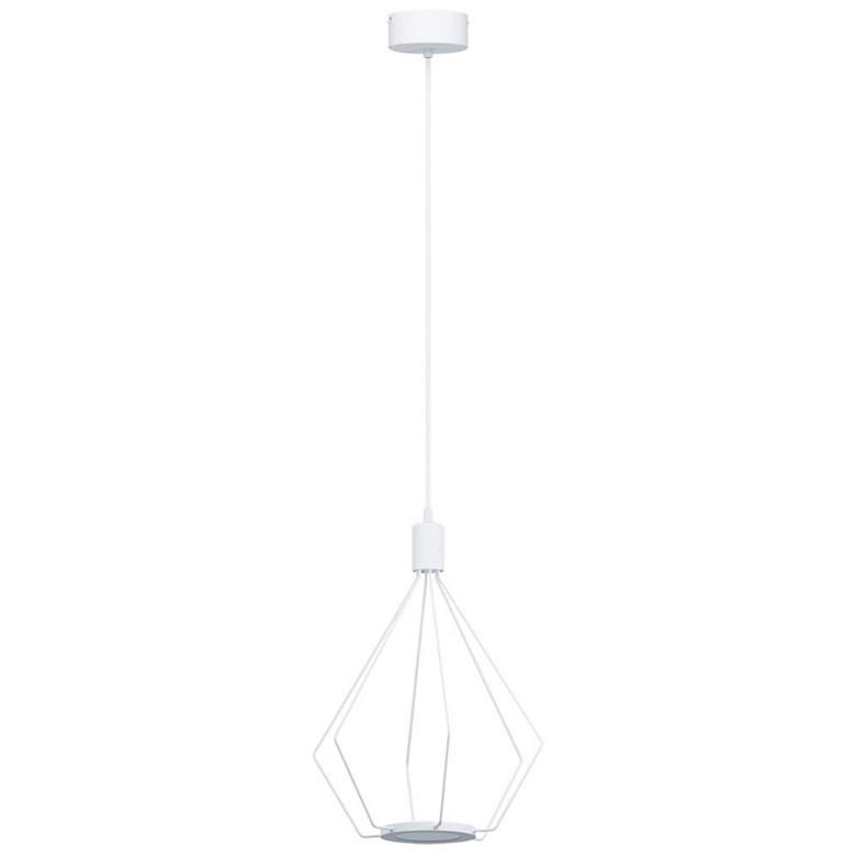Image 1 Cados 13"W LED Geometric Pendant White Finish