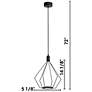 2_Cados LED Geometric Pendant Black Finish more views