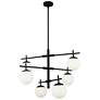 2_Caelia 30" Wide 6 Light Matte Black Chandelier