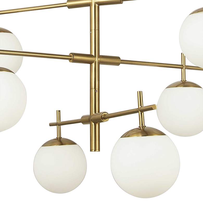 Image 3 Caelia 30" Wide Aged Brass 6-Light 3-Tier Chandelier more views
